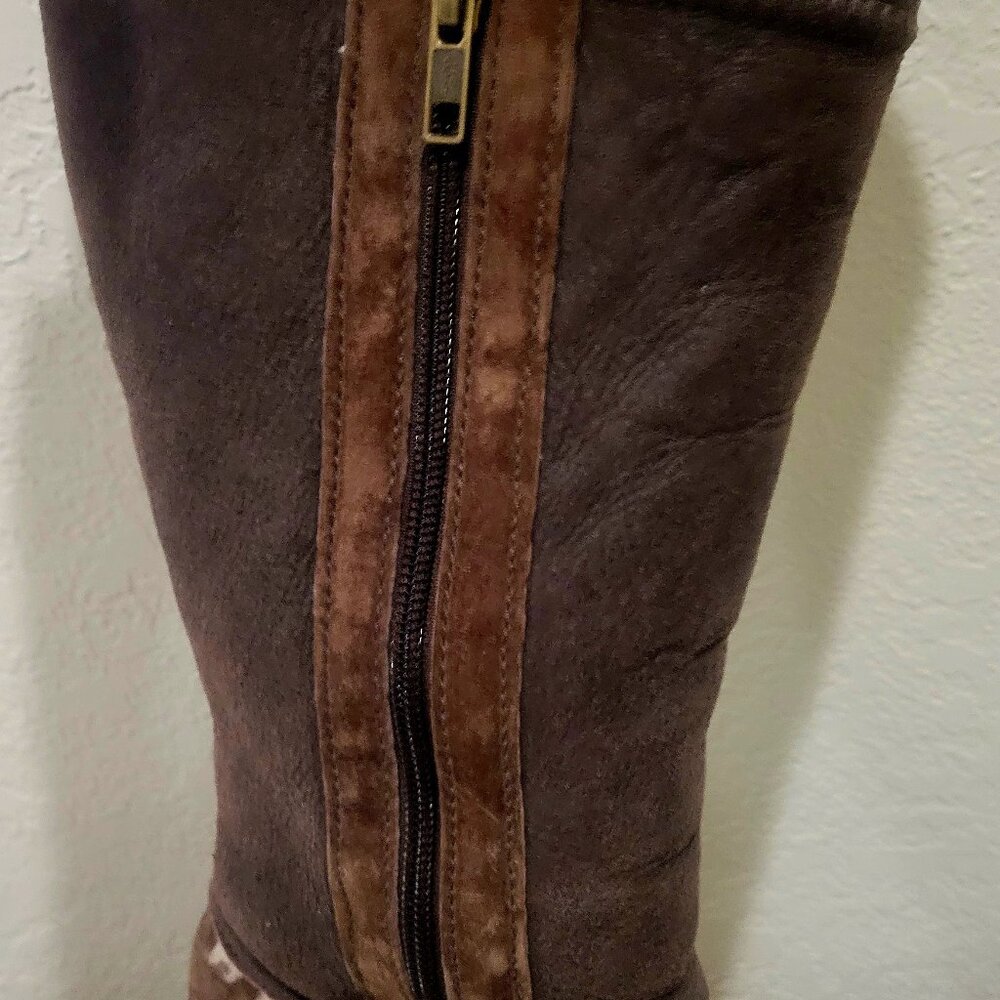 Brown Suede Boots - Picture 2 of 4